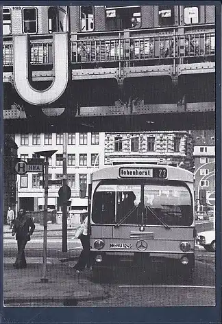 [Ansichtskarte] AK Schnellbus der Linie 22 a.d. U-Bahnhaltestelle Rödingsmarkt 1975. 