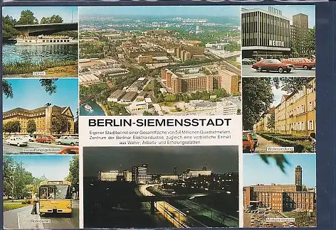 [Ansichtskarte] AK Berlin Siemensstadt 8.Ansichten Wohnsiedlung - Meßgerätewerk 1986. 