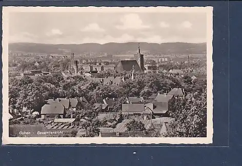 [Ansichtskarte] AK Guben - Gesamtansicht 1941. 