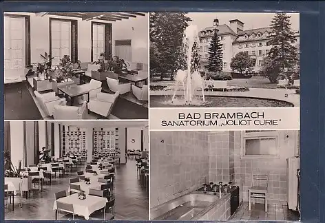 [Ansichtskarte] AK Bad Brambach Sanatorium Joliot Curie 4.Ansichten 1980. 