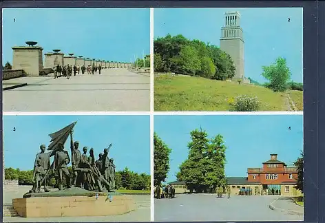 [Ansichtskarte] AK Nationale Mahn und Gedenkstätte Buchenwald 4.Ansichten 1972. 