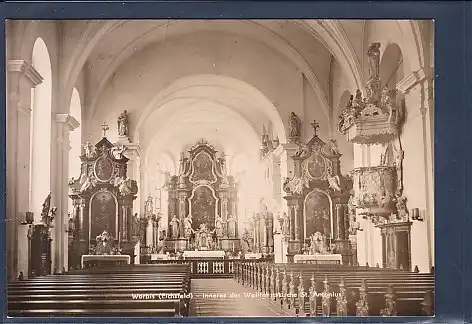 [Ansichtskarte] AK Worbis Inneres der Wallfahrtskirche St. Antonius 1971. 