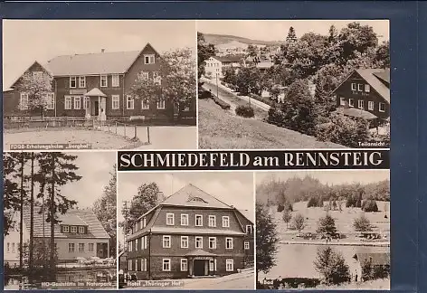 [Ansichtskarte] AK Schmiedefeld am Rennsteig 5.Ansichten FDGB Erholungsheim Berghof 1970. 