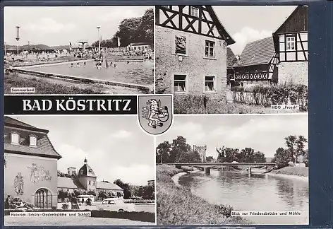 [Ansichtskarte] AK Bad Köstritz 4.Ansichten Sommerbad - HOG Frosch 1980. 