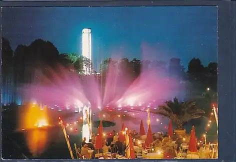 [Ansichtskarte] AK Hamburg Planten un Blomen Motiv a.d. großen Wasserlichtkonzert 1970. 