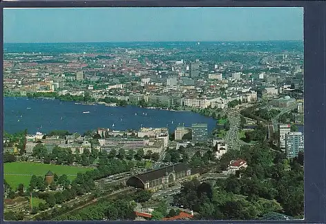 [Ansichtskarte] AK Hamburg Blick vom Fernsehturm auf Dammtor 1970. 