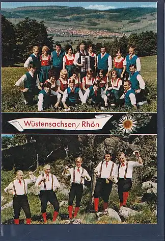 [Ansichtskarte] AK Volkstanzgruppe Rhönklub Zweigverein Ehrenberg OT Wüstensachsen 1970. 