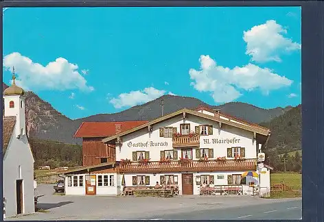 [Ansichtskarte] AK Fischbachau Gasthaus Aurach 1980. 