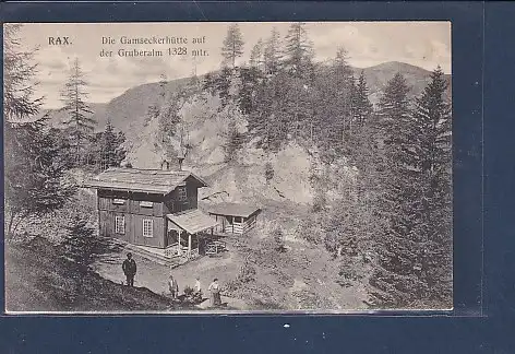 [Ansichtskarte] AK Rax Die Gamseckerhütte auf der Gruberalm 1920. 