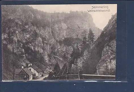 [Ansichtskarte] AK Semmering Weinzettelwand 1920. 