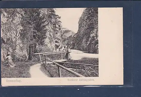 [Ansichtskarte] AK Semmering Vorderer Adlitzgraben 1920. 