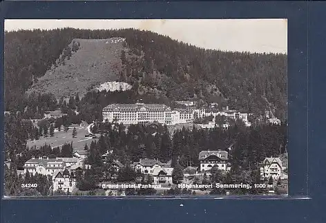 [Ansichtskarte] AK Grand Hotel Panhans Semmering 1938. 