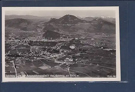 [Ansichtskarte] AK Salzburg Total mit Automobilstrasse 1931. 
