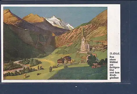 [Ansichtskarte] AK Mölltal mit Heiligenblut und Großglockner 1916. 