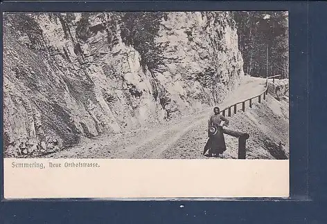 [Ansichtskarte] AK Semmering Neue Orthofstrasse 1920. 