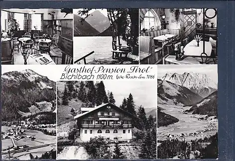 [Ansichtskarte] AK Gasthof Pension Tirol Bichlbach 6.Ansichten 1960. 