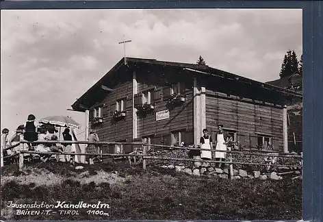 [Ansichtskarte] AK Jausenstation Kandleralm Brixen i.T. 1960. 