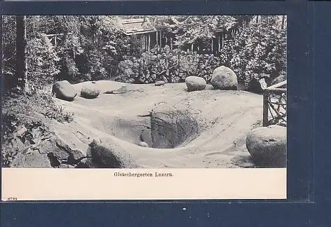 [Ansichtskarte] AK Gletschergarten Luzern 1920. 