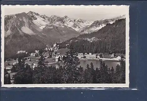 [Ansichtskarte] AK Arosa Bahnhof bis Dorf 1930. 
