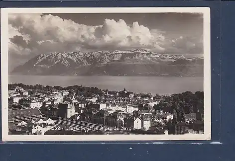 [Ansichtskarte] AK Lausanne et les Alpes de Savoie 1933. 