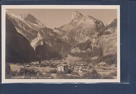 [Ansichtskarte] AK Kandersteg gegen Gemmipass 1930. 