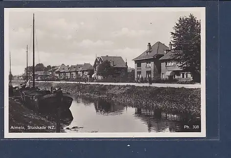 [Ansichtskarte] AK Almelo Sluiskade NZ. 1940. 