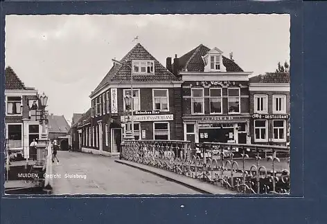 [Ansichtskarte] AK Muiden Gezicht Sluisbrug 1962. 