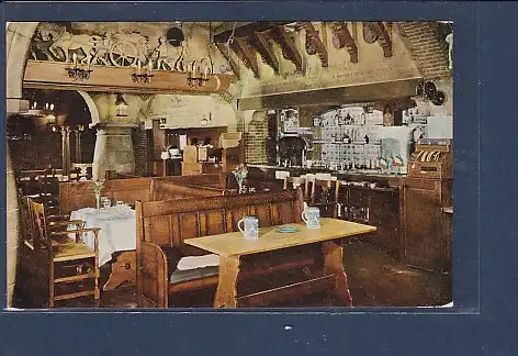 [Ansichtskarte] AK Cafe Restaurant T. Verguid Spinwiel Rotterdam 1960. 