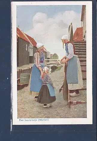 [Ansichtskarte] AK Een buurpraatje ( Marken) 1940. 