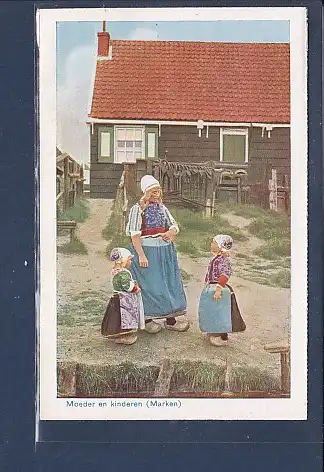 [Ansichtskarte] AK Moeder en kinderen ( Marken) 1940. 