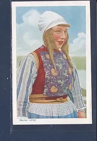 [Ansichtskarte] AK Marker meisje 1940. 