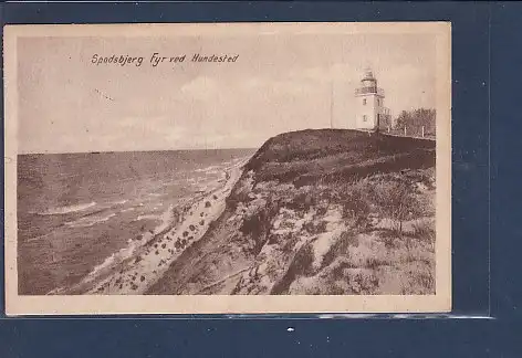 [Ansichtskarte] AK Spodsbjerg Fyr ved Hundested 1920. 