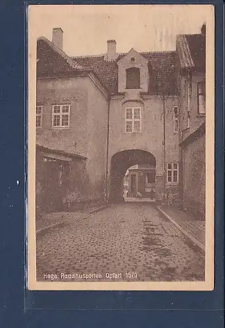 [Ansichtskarte] AK Koge Raadhusporten Opfort 1570 1927. 