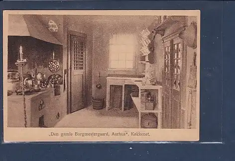 [Ansichtskarte] AK Den gamle Borgmestergaard Aarhus Kokkenet 1927. 