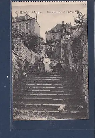 [Ansichtskarte] AK Chimay Escalier de la Basse Ville 1930. 