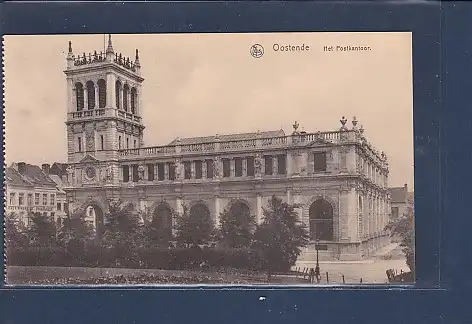 [Ansichtskarte] AK Oostende Het Postkantoor 1920. 