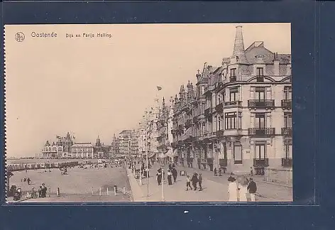 [Ansichtskarte] AK Oostende Dijk en Parijs Helling 1920. 
