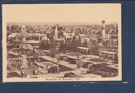 [Ansichtskarte] AK Exposition de Bruxelles 1935 Allgemeen zicht. 