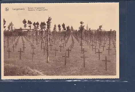 [Ansichtskarte] AK Langemarck Deutscher Kriegerfriedhof 1920. 