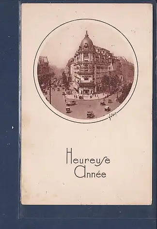 [Ansichtskarte] AK Heureuse Annee Paris Les Grands Boulevards 1931. 