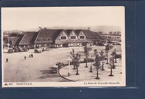 [Ansichtskarte] AK Trouville Le Gare de Trouville Deauville 1920. 