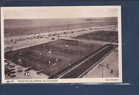 [Ansichtskarte] AK Trouville Reine des Plages Les Tennis 1920. 