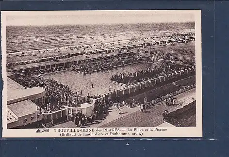 [Ansichtskarte] AK Trouville Reine des Plages La Plage et la Piscine 1920. 