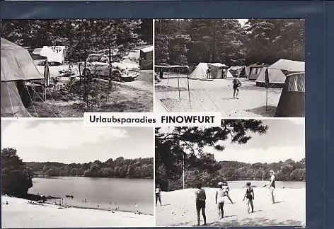 [Ansichtskarte] AK Urlaubsparadies Finowfurt 4.Ansichten 1981. 