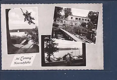[Ansichtskarte] AK bei Conny Konradshöhe 3.Ansichten Gaststätte u. Wassersportheim 1960. 