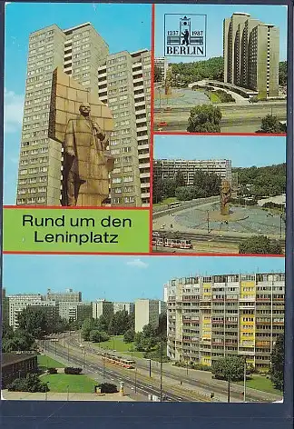 [Ansichtskarte] AK Berlin Rund um den Leninplatz 4.Ansichten 1987. 