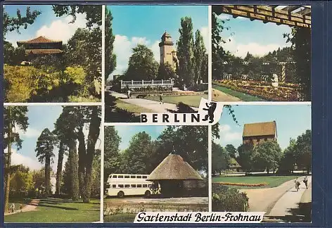 [Ansichtskarte] AK Berlin Gartenstadt Berlin Frohnau 6.Ansichten 1970. 