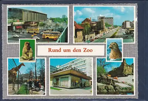 [Ansichtskarte] AK Rund um den Zoo 7.Ansichten 1970. 