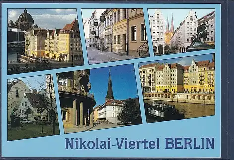 [Ansichtskarte] AK Nikolai-Viertel Berlin 6.Ansichten 2000. 