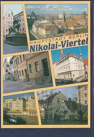 [Ansichtskarte] AK Hauptstadt Berlin Nikolai Viertel 6.Ansichten 1992. 